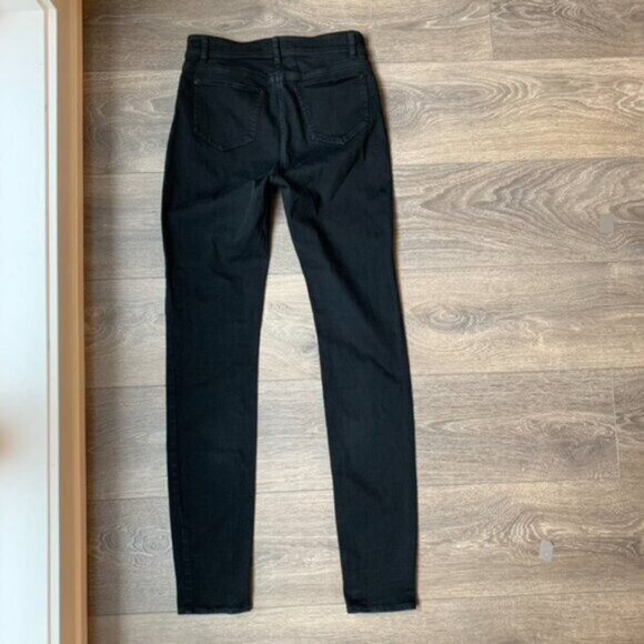 Wilfred Free Aritzia Women's Skinny Jeans Black midrise Stretch Denim Size 0 - Picture 11 of 13